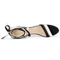 Jedinstvene povoljne ponude ženskog otvorenog nožnog prsta Blok pete čipkaste sandale