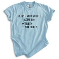 Ljudi, koji je obući majicu Not Eileen, žensku mušku košulju Unise, majicu 80-ih, majicu New Wave, Svijetlo plavu Heather, X-Large