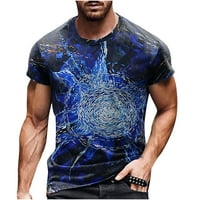 Rasprodaja muške košulje Muška Casual majica s printom od 3 do 3 inča grafički otisci poprečno vrhovi kratkih rukava ležerna Bluza