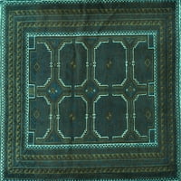 Tvrtka Alibudes strojno pere pravokutne perzijske tirkizno plave tradicionalne unutarnje prostirke, 2' 4'