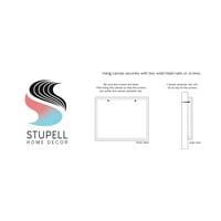 Stupell Industries Suvremeni kurzivni scenarij Sažetak Scriscble Words Galerija zamotana platna za tisak zidne umjetnosti, dizajn