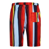 Muške kratke hlače za plažu, Plus veličine, trenirke s elastičnim pojasom i vezicama, brzo sušeće kratke hlače za odmor i zabave