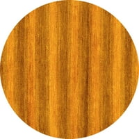 Moderni tepisi za sobe okruglog presjeka u apstraktnoj žutoj boji, promjera 8 inča