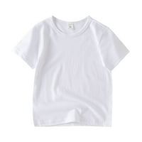 Ljetni vrhovi za malu djecu, dječaci i djevojčice, ljetne majice kratkih rukava s okruglim vratom s likovima iz crtića, Majice, Odjeća