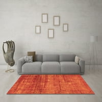 Moderni tepisi za sobe okruglog oblika u apstraktnoj narančastoj boji, okrugli 7 inča