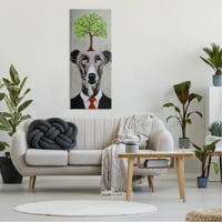 Stupell Industries Stablo uzgoj psa u odijelu životinje i insekte Slikanje galerije zamotano platno print zidna umjetnost