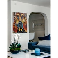 MARMONT HILL - Pop Art Bloodhound Stephanie Gerace slikati tisak na zamotanom platnu