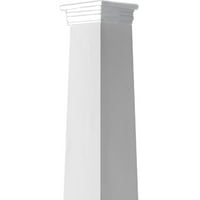 Stolarija od 12 od dna do 8 od vrha širine 8 ' od vrha klasični četvrtasti konusni, glatki Set PVC stupova, Kapitel od dna i baza