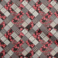 Jednobojna rajonska tamnosmeđa Cvjetna tkanina za odjeću Uradi Sam, tkanina za prošivanje, tiskana tkanina širine dvorišta