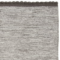 Jednobojni tkani pamučni tepih od 5' 8'drvenog ugljena
