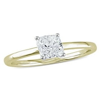 14-karatni zaručnički prsten od žutog zlata od 14-karatnog dijamanta