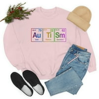 Majica za informiranje o autizmu, šarena majica za autizam, periodni sustav autizma, majice za učitelje autizma, majica za mamu s
