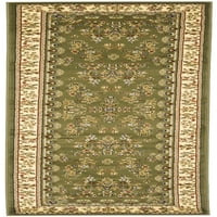 Tradicionalni trkač tepiha s obrubom, Boja Bjelokosti, 2'3 22'