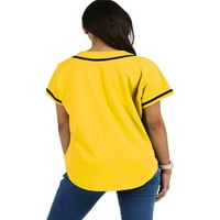 Hip Hop Ženski Baseball dres na kopčanje u stilu hip hopa softball majica kratkih rukava sportska odjeća