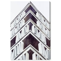 Wynwood Studio Arhitektura i zgrade zidno umjetničko platno ispisuje 'rubne' građevine - bijela, smeđa