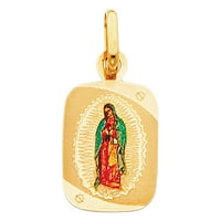 14 - karatni Privjesak Djevice Marije od žutog zlata