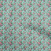 Jednobojna Georgette Tkanina, Rajon zelena, cvjetna tkanina za šivanje, zanatska tkanina širine dvorišta