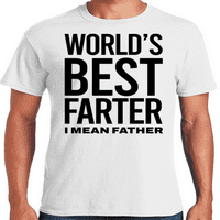 Najbolji Farter Graphic America World, mislim na oca smiješne majice za majicu muške muške majice