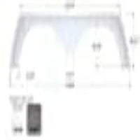 Icon Technologies - FS 77-3 4 L 16-1 2H Тандемная suknja krila Polar White za model s 5 kotača prikolice Alpenlite