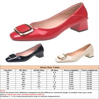 Ženske mokasinke; pumpe s niskom potpeticom; gornje cipele; sandale za zabave i izlaske; neklizajući četvrtasti nožni prst; kremasto