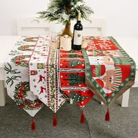 Božićna stolna staza, božićna stolna staza za ukrašavanje božićnog stola, obiteljske večere ili okupljanja, zabave u zatvorenom ili