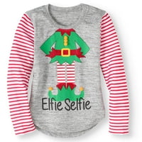 Djevojke 'Elfie Selfie božićni džemper
