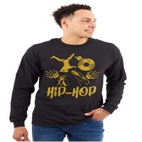 Cool elementi hip-hop simbolika majica dugih rukava za muškarce i žene