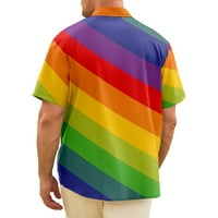 Ležerna prozračna košulja s džepovima i kratkim rukavima s printom u boji pratioca od 3 tisuće, ležerni havajski top u paru, Pokloni
