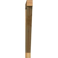 Ekena Millwork 4 W 42 D 42 H Tradicionalni blok grubi pilani nosač, zapadni crveni cedar