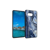 Torbica za telefon Aqua-Green-Marble za Google Pixel za poklone ženama i muškarcima, mekan silikon šok-dokaz torbica Aqua-Green-Marble