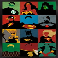 Stripovi-Justice League-minimalistički zidni poster, 14.725 22.375