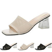 Ženske sandale u novom uzorku, modne mrežaste udobne ljetne sandale s novim uzorkom, udobne trendovske sandale s prozirnom petom