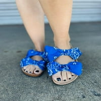 Mata Broadwalk- Dvostruki kaiš Slide sandala u plavoj boji