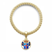 nacionalni amblem Islanda simbol zemlje BBC narukvica s okruglim privjeskom lanac nakita