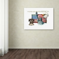 Zaštitni znak likovna umjetnost 'Forever America' Canvas Art by MacNeil Studio
