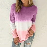 Majica s kapuljačom za žene na rasprodaji ženski pulover s gradijentnim printom Plus veličine plus majica s dugim rukavima