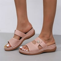 ljetne ženske sandale na rasprodaji ženskih sandala ženske cipele jednobojne ženske sandale s niskim potpeticama od rhinestona modne