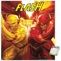Stripovi-Flash i obrnuti flash Race zidni poster, 22.375 34