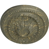 Stolarija od 1 2 Š 1 2 u 7 8 N stropni medaljon od 1, ručno oslikana od oraha lješnjaka od lješnjaka