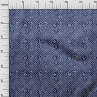 Jednobojni pamučni Poplin u Kraljevsko plavoj boji, geometrijska tkanina za kornjače i ptice, Afrička zanatska ukrasna Tkanina tiskana