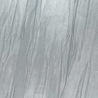 Vrhunski tekstilni stolnjak od valovitog tafta - ovalni stolnjak za kućne stolove za blagovanje, platinasto tamno siva