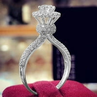 prsten od bijelog kamena Hsincinhao ručno izrezan vjenčani nakit za zaruke poklon srebro 7