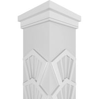 Stolarija od 10 10 'do 10' do klasičnog četvrtastog obalnog navojnog stupa koji se ne sužava prema gore s kapitelom u prerijskom
