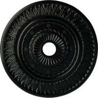 Stropni medaljon od 9 4 5 8 1 8 ručno oslikan tamno crnom bojom