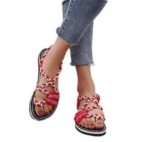 ; / Ljetne ženske ravne japanke, boemske rimske sandale, Ležerne japanke, ženske cipele, sandale za žene, elegantne ljetne sandale