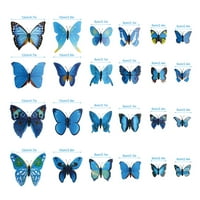 Prodaja ispod $ $ jedan sloj imitacije leptira u boji Plastični trodimenzionalni leptir