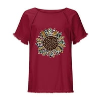 Ženski topovi Plus size, ljetni jednobojni vrhovi s cvjetnim printom, majica kratkih rukava, prevelika ležerna košulja, bluza