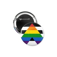 - Izravni saveznik pride LGBTK + gumb za pričvršćivanje zastave ponosa