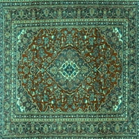 Tradicionalni pravokutni perzijski tepisi u tirkizno plavoj boji tvrtke, 7' 10'